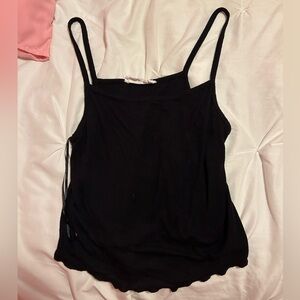 Spaghetti Strap Camisole with Lettuce Trim